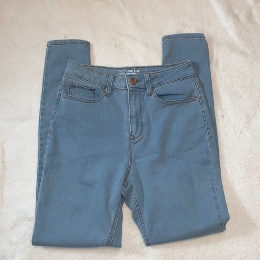 Blue wash‎ skinny jeans